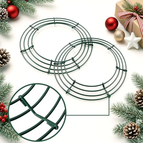 Thealyn 12 Pack 14" Metal Wreath Frame, Wire Wreath Rings for Wreath Making - Image 3