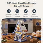 Blue Sky Clayworks 21023 Hanukkah House Tea Light Holder - Image 3
