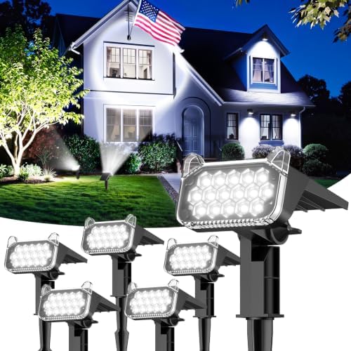 Solar Spot Lights Outdoor Waterproof, Super Bright Focused Beam Spotlights by TuyLuxeHome