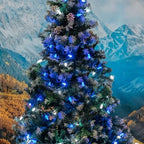 Novelty C6 70 LED Hanukkah & Christmas String Lights, Blue & Pure White - Image 4
