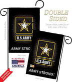 U.S. Army Garden Flag - Pack Armed Forces Rangers United State American Military Veteran Retire Official Support Our Troops - House Decoration Banner Small Yard Gift Double-Sided Imported 13 X 18.5 - Image 3