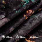 Halloween Blanket 50 x 60 in, Haunted Liberty Bell Design - Image 6
