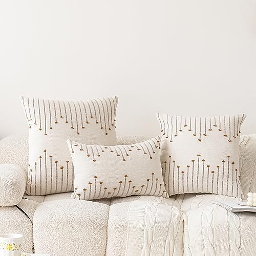LILEPOY Boho Throw Pillow Covers 12x20 Farmhouse Lumbar Couch Pillow case - Image 2