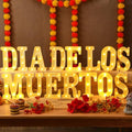 Aurelema 15 Pcs Day of the Dead Decorations, LED Letter Lights Signs by Aurelema