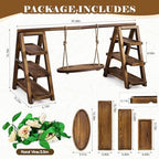 Wooden Cupcake Stand, 3 Tier Cake Stands Party Food Display Serving Platter - Image 3