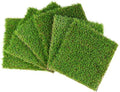 GLOBREEN Artificial Grass Squares Placemats Green Easter Table Centerpiece Decor Golf Theme Party, Birthday, Baby Shower, Dining, 12" x 12", 6 Pack by WelcomeGLOBREEN