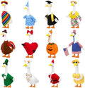 12 Pack Porch Goose Outfits, Seasonal Clothes for 23 Inch Goose Statue by LKMXD