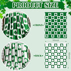 Buryeah St Patricks Day Knit Throw Blanket, 50 x 60 Inch Irish Shamrocks Reversible Knitted Throw Blanket, Lucky Green Clover Cozy Soft Lightweight Gift for Couch Sofa Bed - Image 3