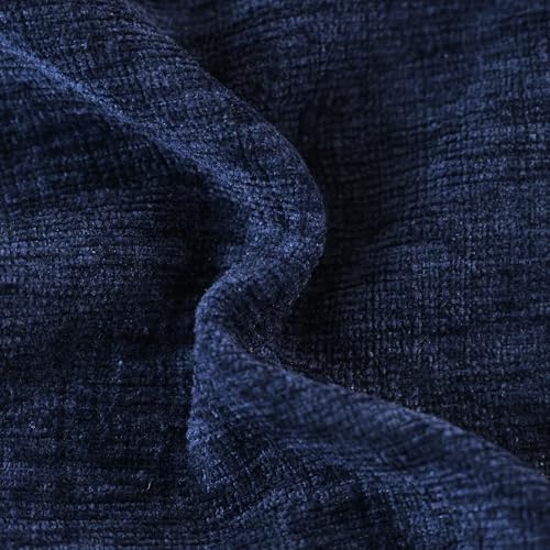 CaliTime Decorative Couch Throw Pillow Covers 26 X 26 Inches Navy Blue - Image 2