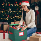 SATINIOR 6 Pcs Christmas Tree Storage Bag Set, Ornament Box, Green, 5 ft - Image 6