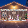 WovWeave 7 x 16 Ft Christmas Garage Door Cover, Winter Snowman Banner by WovWeave