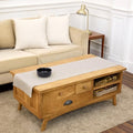 Solino Home 100% Pure Linen Table Runner Natural Woven, Athena 14 x 60 in by SolinoHome