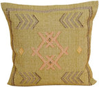 Indian Cotton Cushion Cover Sabra Kilim Pillow Cover Designer Decorative Sofa 18x18 Inche Handwoven Cushion Case for Farmhouse Home Decor Spring Decorative Pillow (Pattern 2) by Unknown