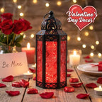Vela Lanterns Decorative Indoor Red Fairy Light Candle Holder, M, 6-Pack - Image 7