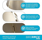 BIRDROCK HOME 4-Panel Christmas Tree Collar - Metal Holiday Skirt Decor - Water Base Protection from Pets (Soft Gold) - Image 6