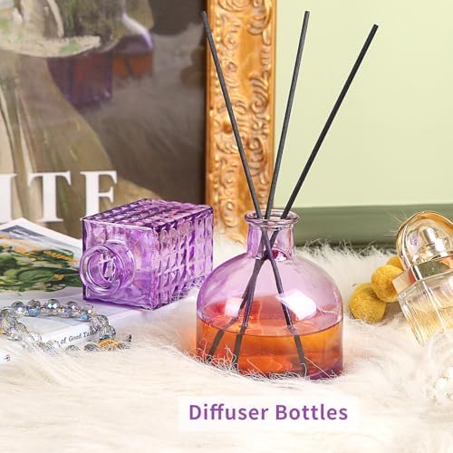 Glass Bud Vases in Bulk Set of 30 Pcs,Small Glass Vases for Flowers as Wedding Centerpieces for Tables,Clear Flower Vases Suitble for Wedding Decorations,Home Decor (Light Purple, 30 pcs) - Image 5