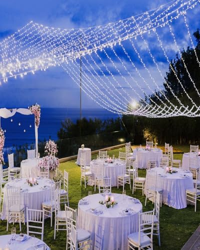 355FT 900 LED Christmas Lights, Extra Long Outdoor String Lights Waterproof, Timer & Memory, 8 Modes Dimmable Plug in Fairy Lights for Classroom Outside Tree Wedding Holiday Decorations, Cool White - Image 5