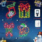 TRWYMZ Christmas Decorations - 16" Christmas Window Silhouette Lights - Image 2