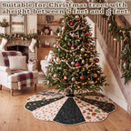 Vintage Primitive Quilted Christmas Tree Skirt,Gift,60 Inch - Image 5