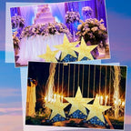 Leinuosen 6 Pcs 25.8"-31.5" Star Starry Night Movie Night Party Decorations Under the Stars Cardboard Cutout Stand-up Twinkle Little Prom Award Homecoming Wedding Birthday Party Photo Prop Backdrop - Image 3