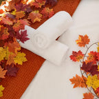 CQURE 14 Pack Fall Leaf Garland, Total 109.2Ft Artificial Fall Maple Leaves Autumn Vines Garland Thanksgiving Decor for Home Fireplace Party - Image 6