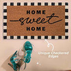 Folkulture Home Sweet Home Door Mat, Scalloped Doormat Outdoor - 16" x 28" - Image 5