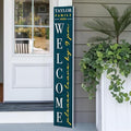 Personalized Welcome Sign for Front Door, Custom Welcome Sign for Porch Outdoor Welcome Home Decorations, 48"x8" PVC Sign (Design 2) by BasicFundamentals
