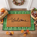 Moucuny 2 Pcs Football Doormat, Football Field Rug Outdoor, Non-Slip by Moucuny