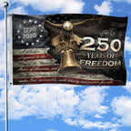 250 Anniversary USA Flag, Two-sided Design 3x5 Ft, 250th Anniversary Flag 1 by RustFieldCo
