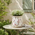 French Country Ceramic Plant Pot & Kitchen Utensil Holder for Countertop - Image 5