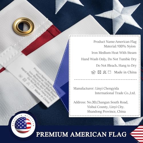 American Flag 5x8 ft: Long Lasting and Heavy Duty Nylon US Flags - Image 6