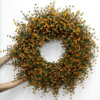 26 Inch Fall Boxwoods Wreaths for Front Door Large Wreath Home Decor - Image 6