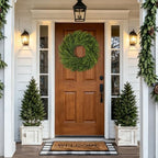 26" Large Norfolk Pine Wreath, Artificial Christmas Wreath for Front Door - Image 4