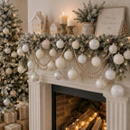 Yunlly 18 Pcs Neutral Sugar Christmas Ornaments Glitter Xmas Tree Decor - Image 5