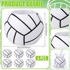 LemonRoad 6 Pcs Volleyball Vase Centerpiece for Table, 3.93 x 3.93 x 3.15'' - Image 3