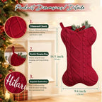 Personalized Dog Christmas Stocking with Embroidered Name - Image 3