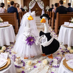 Abbylike 2 Set Wedding Porch Goose Outfits Bride and Groom - Image 6
