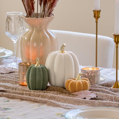 WDS WONDROUS Fall Pumpkin Decor, Faux Artificial Pumpkin for Home Table - Image 2
