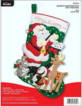 Bucilla 86930E Felt Applique Stocking Kit Santa Choir Practice 18" by Bucilla