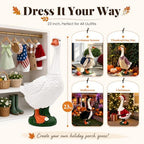 GIGALUMI Porch Goose Statue Plastic 23" Front Porch Decor Garden Decoration - Image 6
