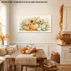 WAXWHELK Pumpkin Fall Canvas Wall Art, Autumn Thanksgiving Rustic Farmhouse Painting Pictures Artwork for Bedroom Living Room Home Decor (30"x60") - Image 3