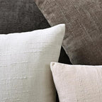Set of 4 Soft Textured Decorative Throw Pillow Covers 24x24 Inch Cozy Farmhouse Cushion Cover Square Accent Pillow Cases for Bed Couch Sofa Living Room, Neutral - Image 6