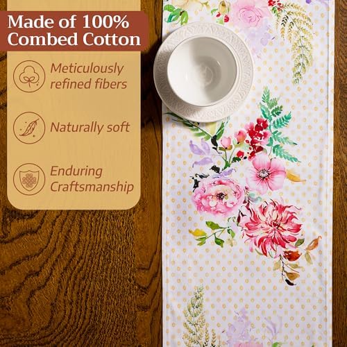 Maison d' Hermine Table Runner 100% Combed Cotton 14.5"x108" (Double Layer) - Image 4