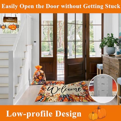 Ileading Fall Door Mat 32"x48", Non Slip Welcome Doormats for Front Door - Image 3