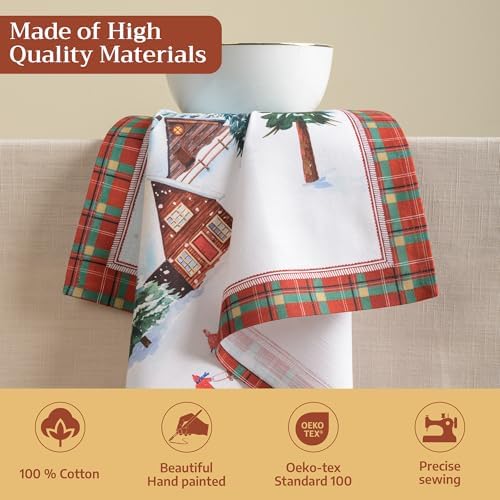 Maison d' Hermine Cloth Napkins Set of 4 Reusable 100% Cotton (20" x 20") - Image 3