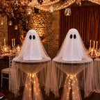 Gilprop 4 Set Halloween Veil Ghost Table Decorations DIY Spooky Ghost Decor - Image 6
