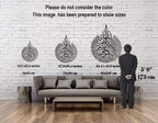 YOBESHO Metal Ayatul Kursi, Islamic Wall Art, Islamic Wall Decor, Gift for Muslims, Islamıc Wall Decor, Eid Gift, Ramadan Decor (45,5x35,4 inches(90x116cm), ShinyCopper) - Image 4