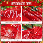 WovWeave 7 x 16 Ft Christmas Garage Door Cover, Bells and Stockings - Image 3