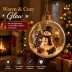 Glowing Christmas Story Ornament Light-up Mini Holiday Scene (6PCS) - Image 5