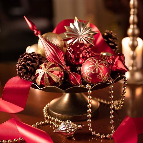 Valery Madelyn 100ct Christmas Tree Decorations Ball Ornaments Set Large - Image 4
